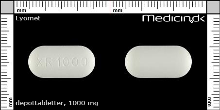 depottabletter 1000 mg 
