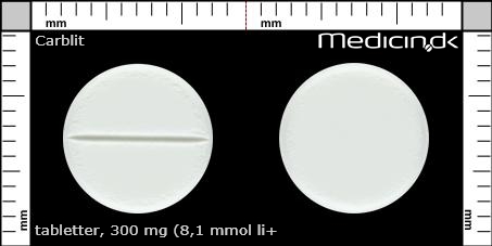 tabletter 300 mg (8,1 mmol Li+ 